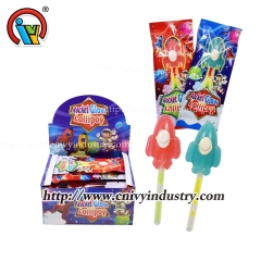 rocket shape glow stick lollipop candy wholesale