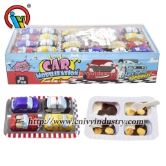 car shape cup chocolate biscuit with jam